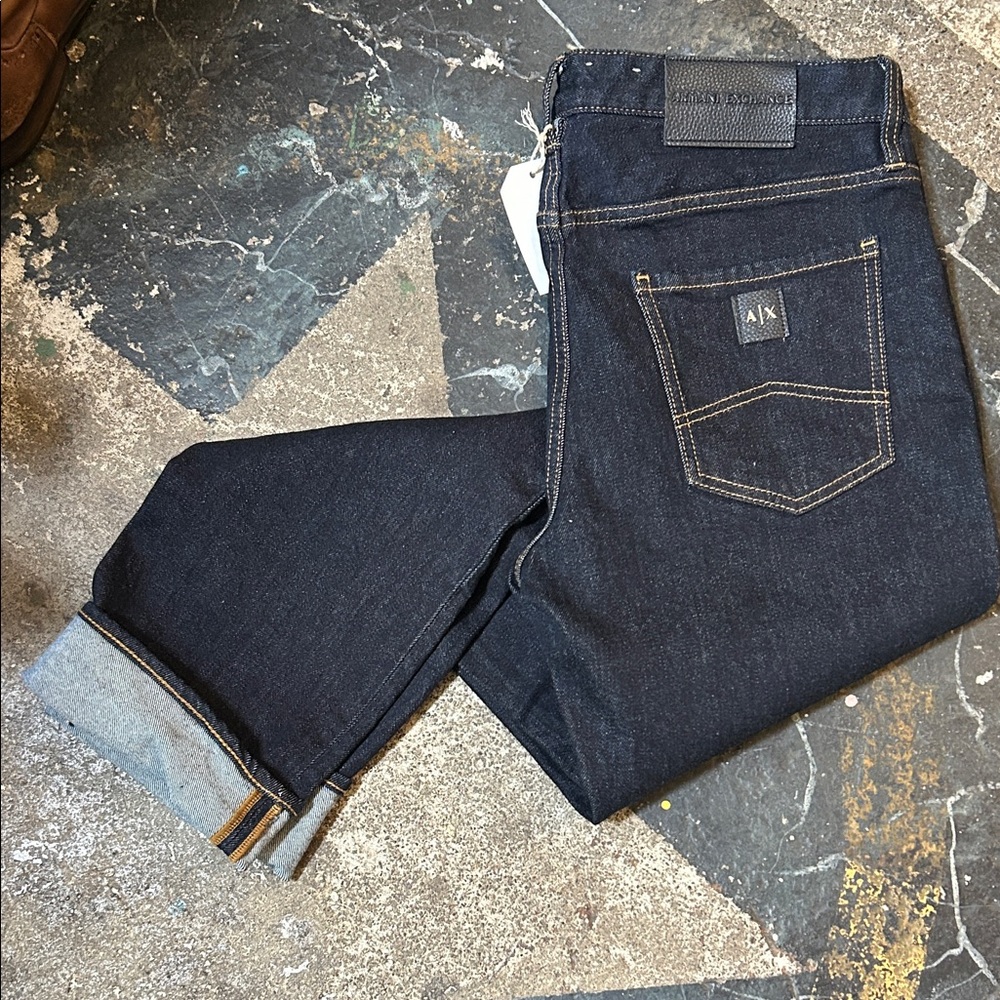 A/X Armani Exchange Men's dj denim. Topstitching detail. Fab - Picture 2 of 5